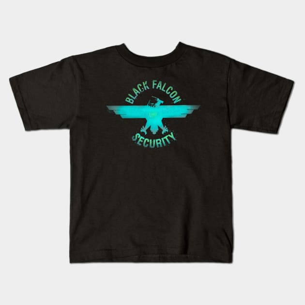 security guard logo Kids T-Shirt by bert englefield 